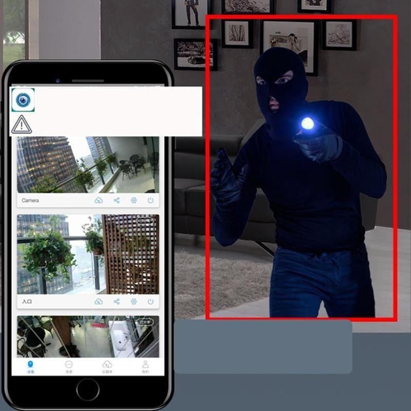 Light Socket Camera with Real-time Motion Detection and Alerts