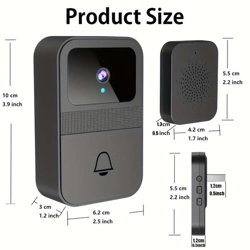 1pcs Wireless Doorbell Camera Intelligent Visual Doorbell