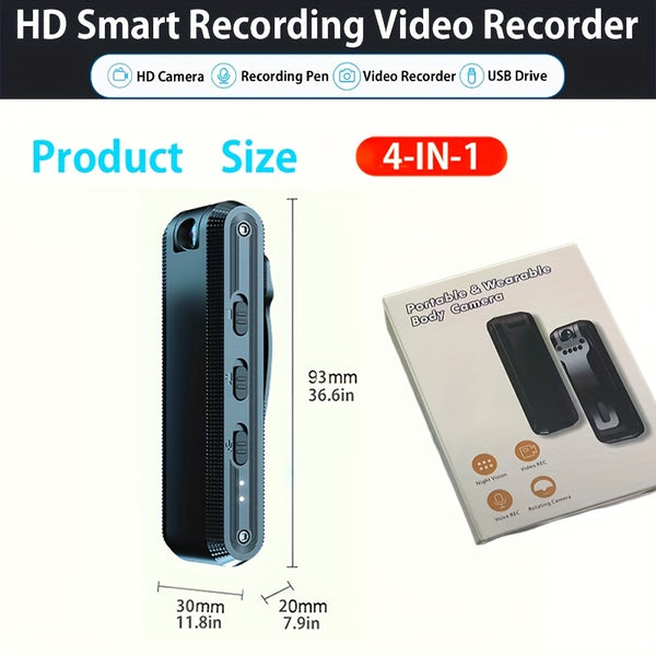 4-IN-1 Smart Body Camera HD 1080P Intelligent Camera