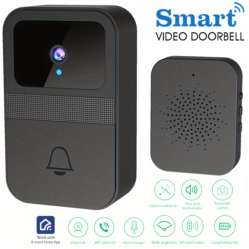 1pcs Wireless Doorbell Camera Intelligent Visual Doorbell