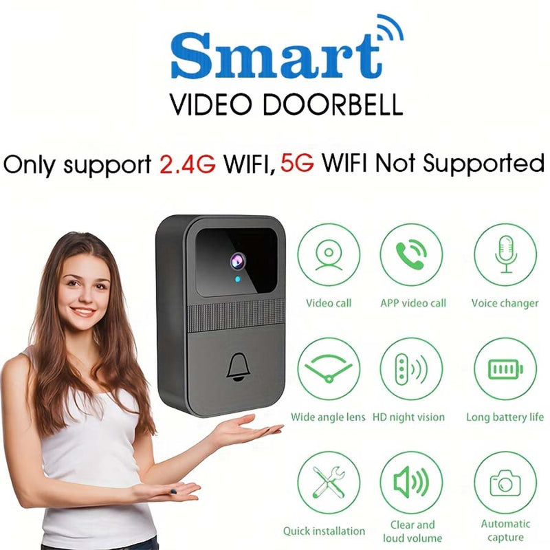 1pcs Wireless Doorbell Camera Intelligent Visual Doorbell