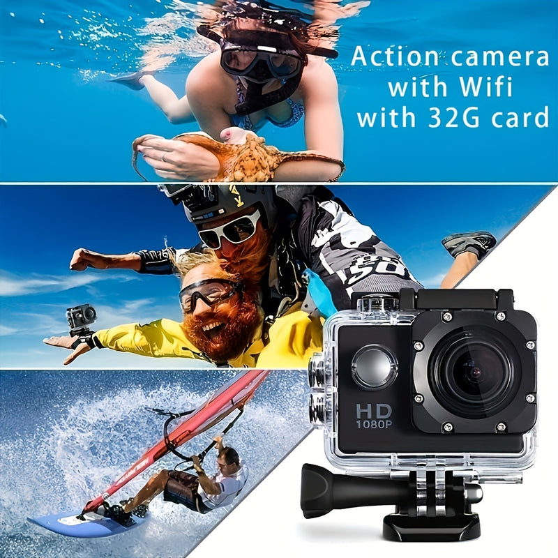 Ultra HD Underwater Action Camera 140 Degree Wide Angle Waterproof Camera WIFI Camera