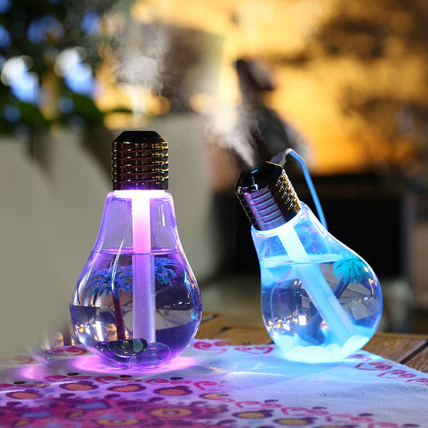 USB Bulb Air Humidifier with 7 Colors