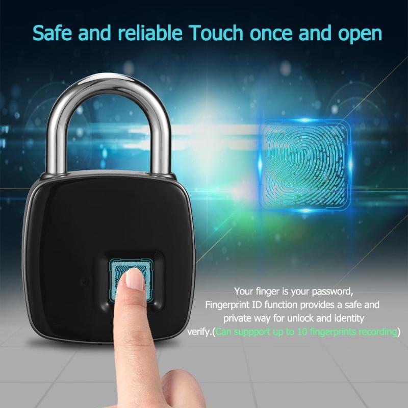 USB Rechargeable Fingerprint Lock