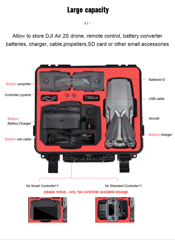 Special ABS Suitcase Sealed Waterproof Case for DJI Dajiang Royal Mavic 2