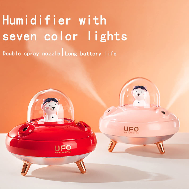 Double Spray UFO Cute Mini Humidifier