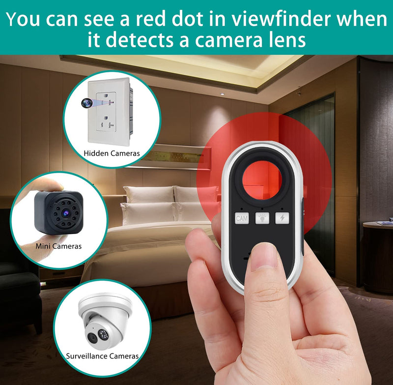 S200 Camera Detector Portable Sound And Light Alarm LED Infrared Scanning Lamp Beads